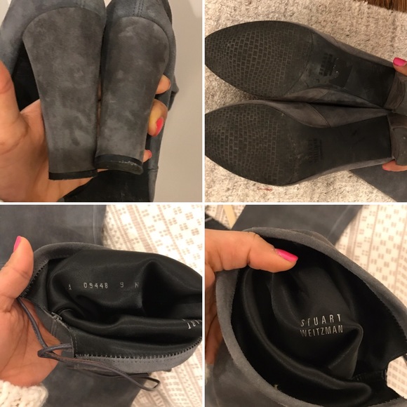 Stuart Weitzman Highland boots grey size 9 - Picture 6 of 8